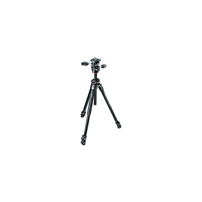 Manfrotto Dual Aluminium Section Tripod Kit With Way Head