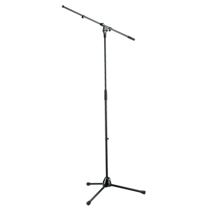 K&M 210/2 Microphone stand and boom arm 0.9m to 1.6m