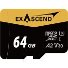 Exascend 64GB Catalyst UHS-I microSDXC Memory Card(Read:170MB/S, Write:140MB/S)
