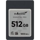 Exascend Essential Pro CFexpress TypeA 4.0 Card 512GB/ Read: 1800 MB/s, Write: 1650 MB/s