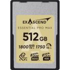 Exascend 512GB Essential Pro Max CFexpress 4.0 Type A Memory Card(Read:1750MB/S, Write:1750MB/S)