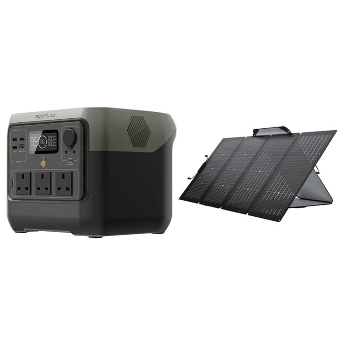 EcoFlow RIVER 2 PRO Portable Power Station (800W,768Wh) + 220W foldable solar Panel