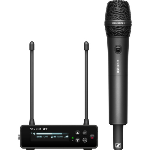 Sennheiser Portable Digital UHF Wireless Microphone System with SKM-S Handheld Transmitter and MMD 835 Cardioid Dynamic Microphone Module (R1-6: 520 - 576 MHz)