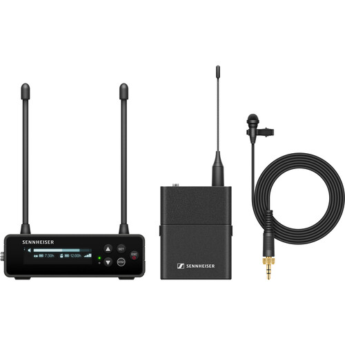 Sennheiser Portable Digital UHF Wireless Microphone System with ME 2 Omnidirectional Lavalier Mic