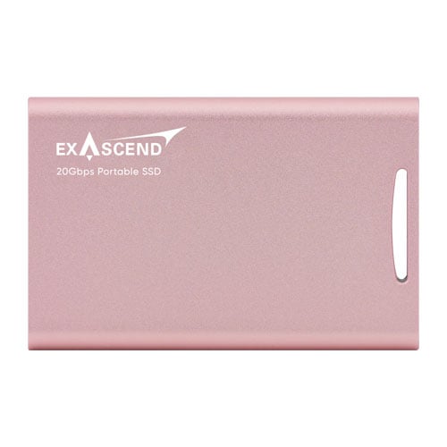 Exascend Element Portable SSD 4TB / Read:2000 MB/s, Write:2000 MB/s Rose Gold