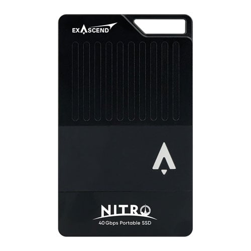 Exascend Nitro Portable SSD 2TB / Read:3100 MB/s, Write:3000 MB/s Black Color