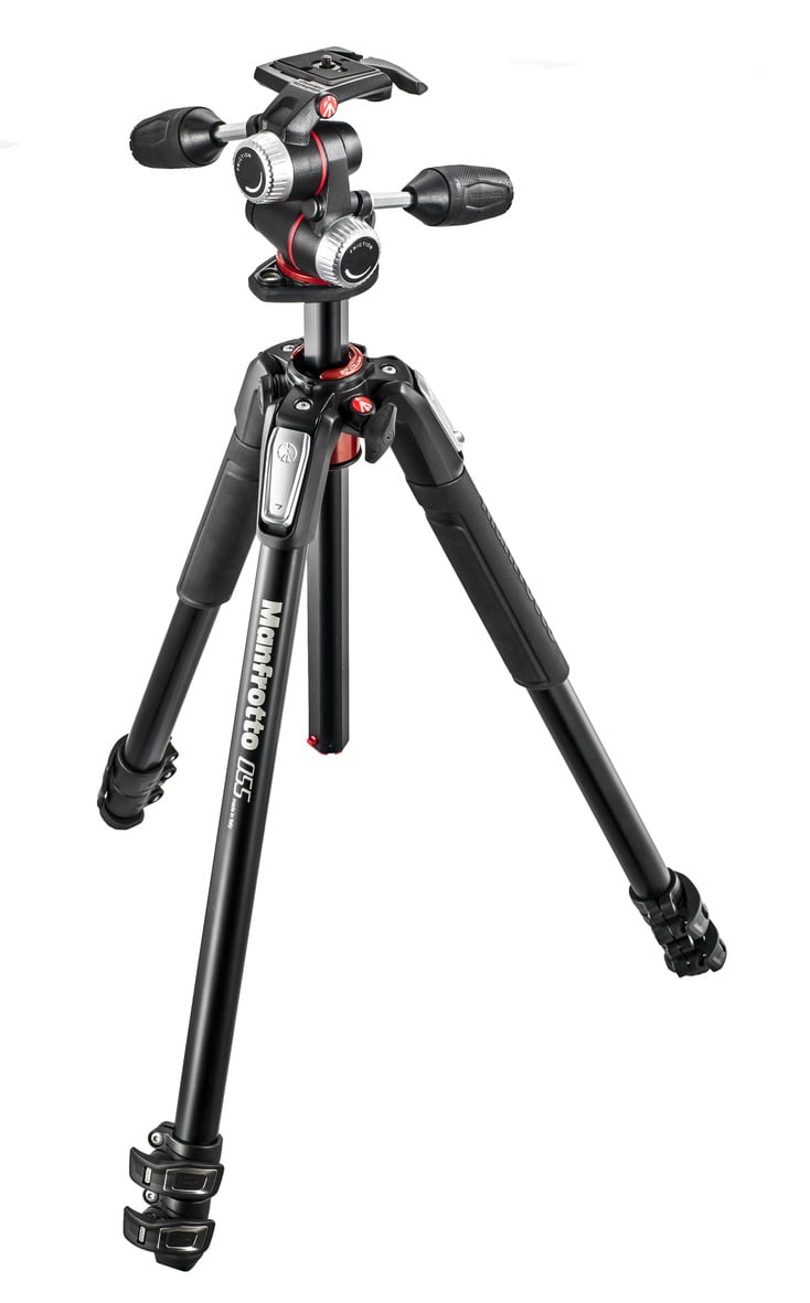 Manfrotto MT055XPRO3-3W Aluminum Tripod with 3-Way Pan/Tilt Head