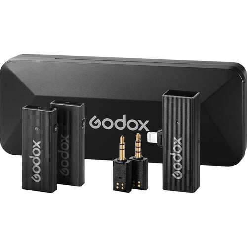 Godox 2.4GHz Wireless Microphone System Black for All Devices